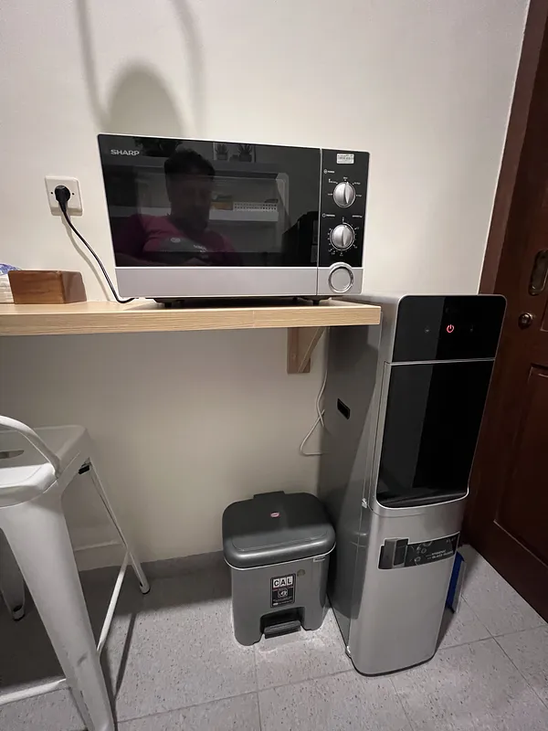 Our kitchen features new appliances